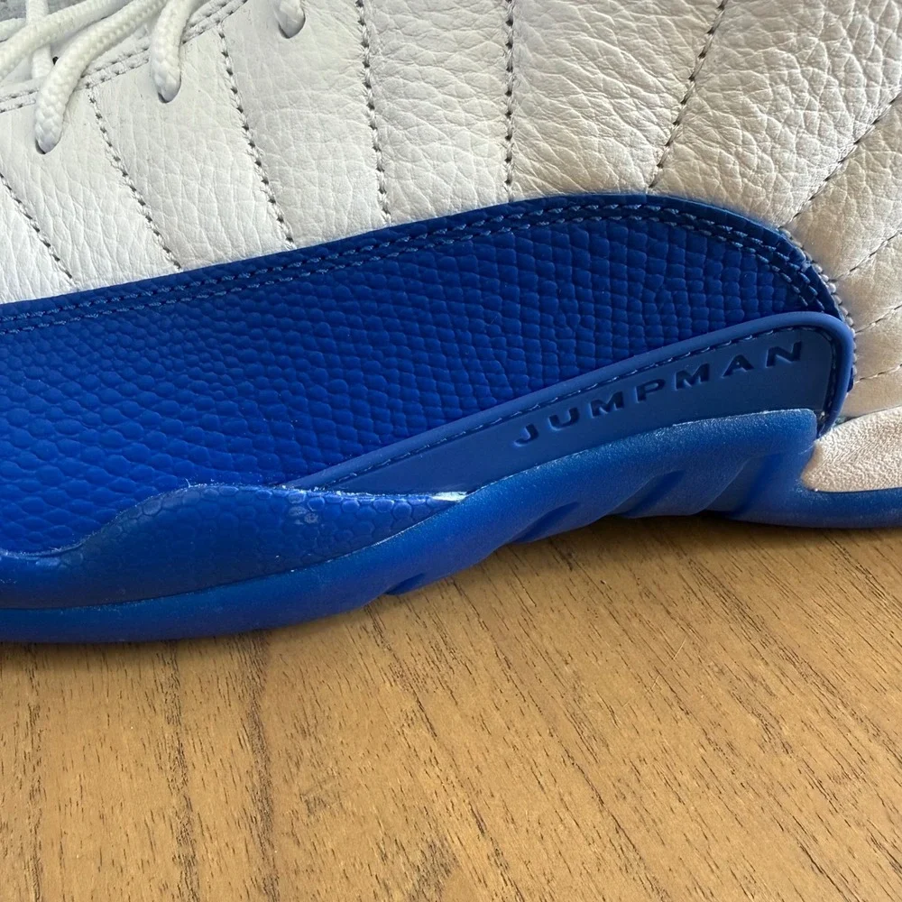 Nike Air Jordan 12 Retro Blueberry CT8013-140 Men's Size 15 White Game Royal